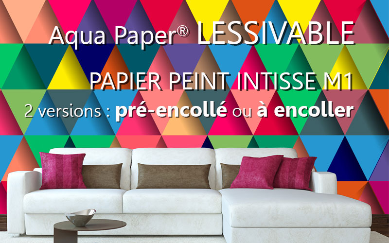 Aqua Paper : papier peint intissé pré encollé et à encoller